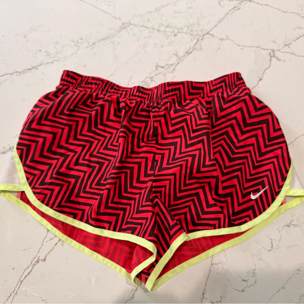Nike Red and Black Dri-FIT Shorts
